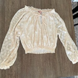 Show me your mumu off the shoulder top